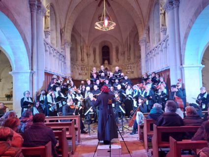 Concert de Noël du Choeur de l'Université du Mans, vendredi 16 décembre 2022, Joué-en-Charnie.