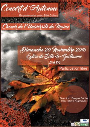 fall concert - Choeur de l'Université du Maine dirigé par Evelyne Béché - 20 novembre 2016 - Sillé-le-Guillaume - Sarthe - France