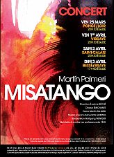 Affiche du concert misatango Palmeri, Choeur Emichante dirigé par Evelyne Béché