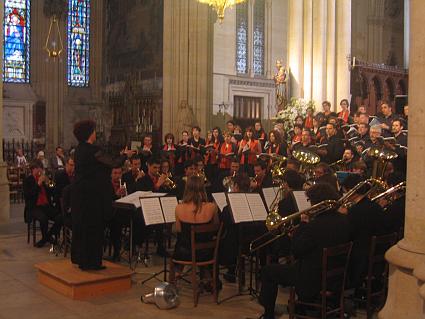 concert du Choeur de l'Université du Maine et du Brassage Brad Band - La Messe de l'Homme Armé (Karl Jenkins) - Basilique Ste Clotilde, Paris, 30 mai 2010