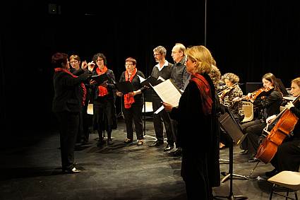 Singers conducted by Evelyne Béché, 17th March 2012, Vibraye (Sarthe, France)