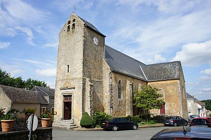 Eglise Saint-Fraimbault-et-Saint-Antoine de Epineu-le-Chevreuil (Sarthe, France)