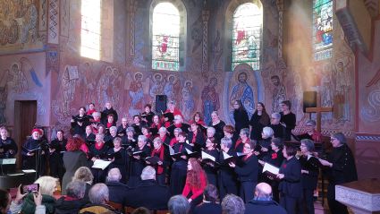 Concert du choeur de l'universit� du Mans, dirig� par Evelyne B�ch� - dimanche 2 mars 2025, �glise St-Lazare, Le Mans