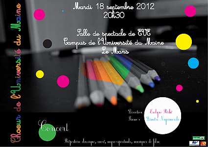 Concert de rentr&eacute;e du Choeur de l'Universit&eacute; du Maine, 18 juin 2012, b&acirc;timent EVE, Universit&eacute; du Maine, Le Mans, Sarthe
