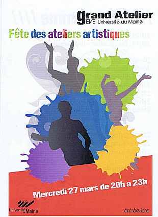 F&ecirc;te des ateliers artistiques - Universite du Maine (Le Mans) - 26 mars 2013