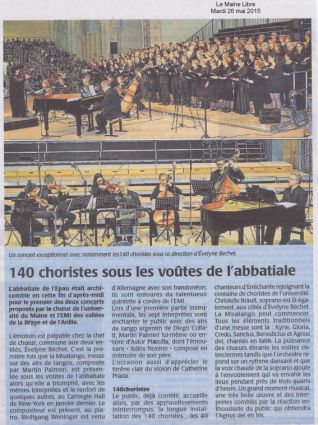 Article du Maine Libre - Misatango