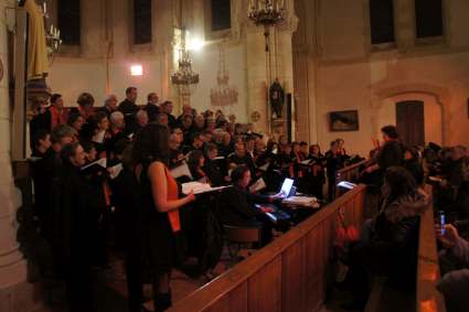 concert du Choeur de l'Universit&eacute; du Maine dirig&eacute; par Evelyne B&eacute;ch&eacute; - 29 mars 2015 - Eglise de Louplande