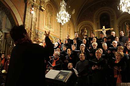 concert de No&euml;l du Choeur de l'Universit&eacute; du Maine dirig&eacute; par Evelyne B&eacute;ch&eacute; - 22 d&eacute;cembre 2012 - Lou&eacute;