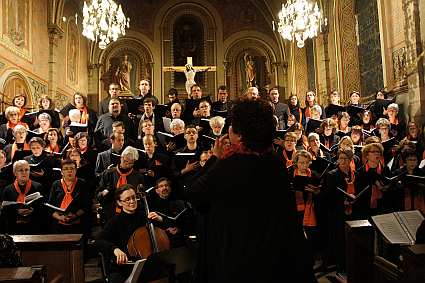 concert de No&euml;l du Choeur de l'Universit&eacute; du Maine dirig&eacute; par Evelyne B&eacute;ch&eacute; - 22 d&eacute;cembre 2012 - Lou&eacute;
