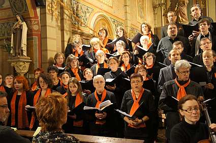 concert de No&euml;l du Choeur de l'Universit&eacute; du Maine dirig&eacute; par Evelyne B&eacute;ch&eacute; - 22 d&eacute;cembre 2012 - Lou&eacute;