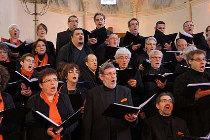 concert du Choeur de l'Universit&eacute; du Maine dirig&eacute; par Evelyne B&eacute;ch&eacute; - 03 f&eacute;vrier 2013 - Eglise de Louplande