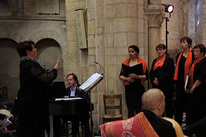 Concert du Choeur de l'Universit&eacute; du Maine, dirig&eacute; par Evelyne B&eacute;ch&eacute;, du Pr&eacute;, Le Mans, 14 avril 2013