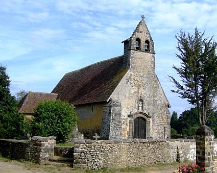Eglise Notre-Dame-des-Champs, Saint-Jean d'Ass&eacute;, Sarthe, France